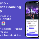 All Event Booking App | UI Kit | Flutter | Figma FREE | Life Time Update | Eveno