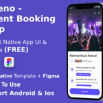 All Event Booking App | UI Kit | React Native | Figma FREE | Life Time Update | Eveno