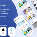 Entri - Education app | E-learning Management System Flutter 3.0(Android, iOS) app UI template