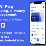 FinPay App ANDROID + IOS + FIGMA | UI Kit | Flutter | Banking, E-Money Management