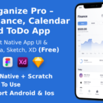 Finance, Calendar & ToDo App | React Native | Figma + XD + Sketch FREE | Life Time Update | ORGANIZE