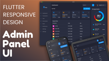 Flutter-Responsive-Admin-Panel-or-Dashboard — Responsive Admin Panel or Dashboard using Flutter