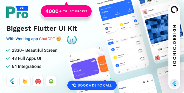 ProKit - Complete Flutter UI Kit with ChatGPT App ProKit - Complete Flutter UI Kit with ChatGPT App - Image 1