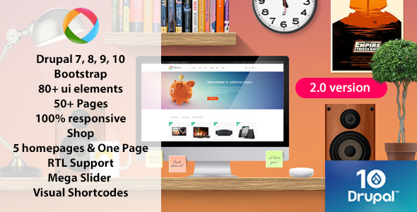 Progressive — Drupal 10 Multipurpose Responsive Theme Progressive — Drupal 10 Multipurpose Responsive Theme - Image 1