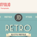 Retro Portfolio - One Page Vintage Template