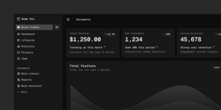 ui — A set of beautifully-designed, accessible components and a code distribution platform. Works with your favorite frameworks. Open Source. Open Code.